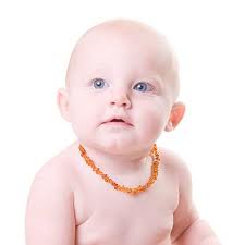 Baby amber necklace - Honey